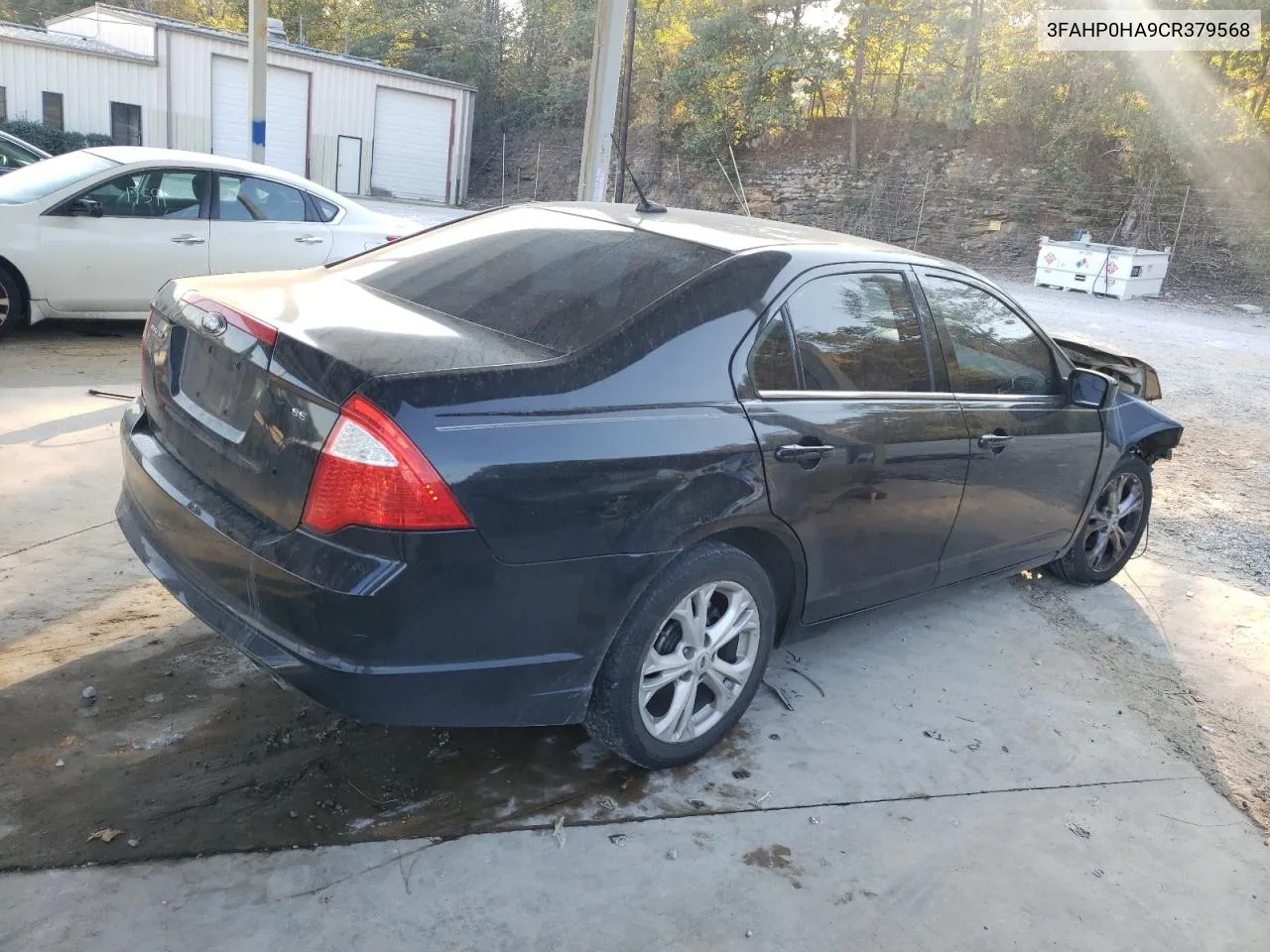 2012 Ford Fusion Se VIN: 3FAHP0HA9CR379568 Lot: 78062754