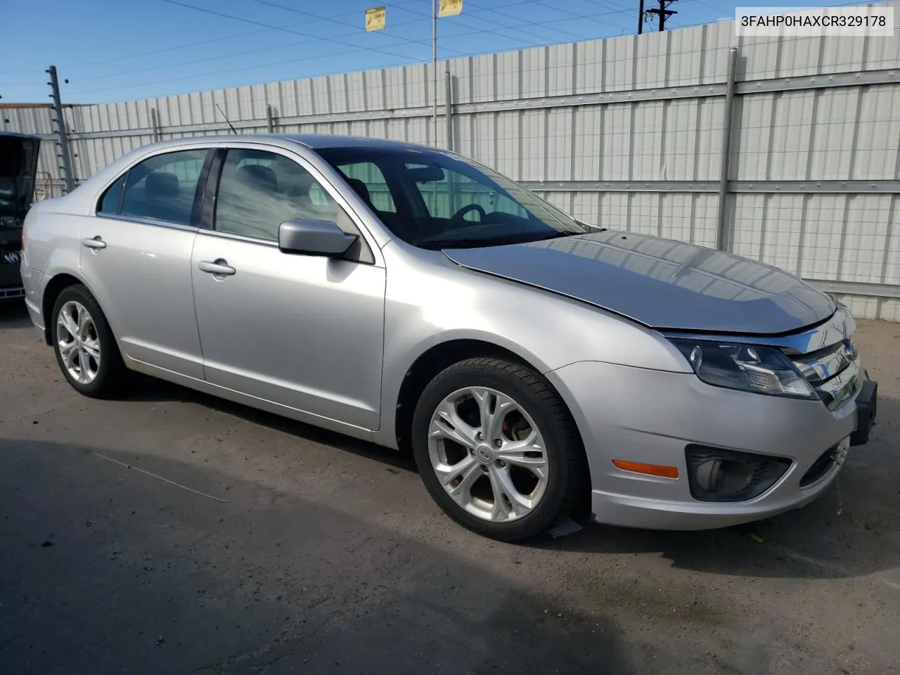 2012 Ford Fusion Se VIN: 3FAHP0HAXCR329178 Lot: 78225594