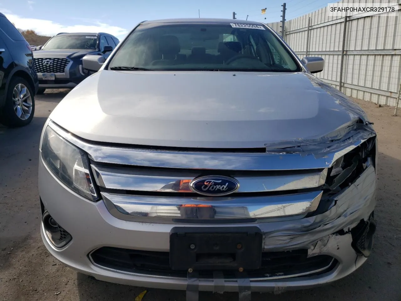 2012 Ford Fusion Se VIN: 3FAHP0HAXCR329178 Lot: 78225594