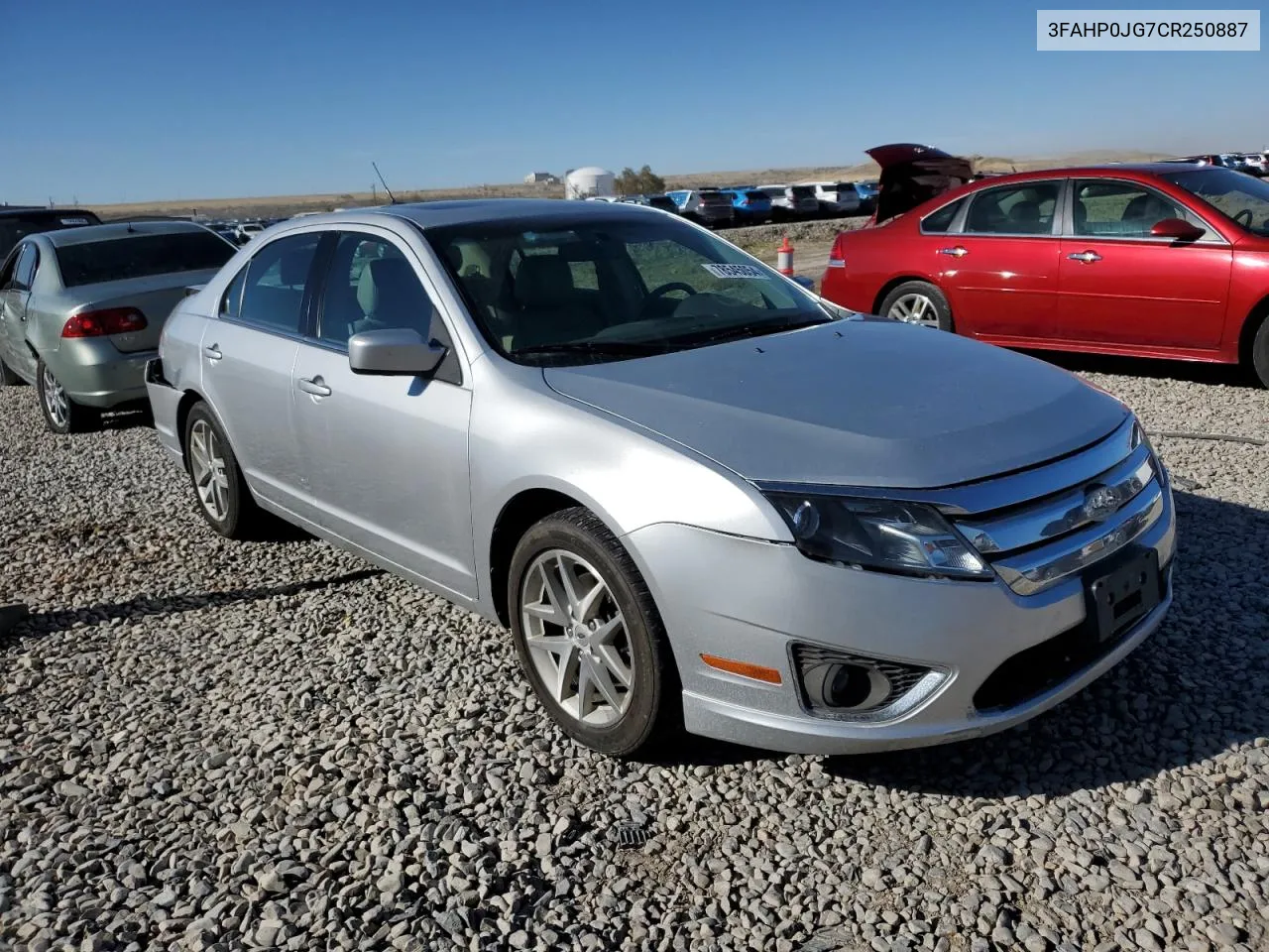 2012 Ford Fusion Sel VIN: 3FAHP0JG7CR250887 Lot: 78545054