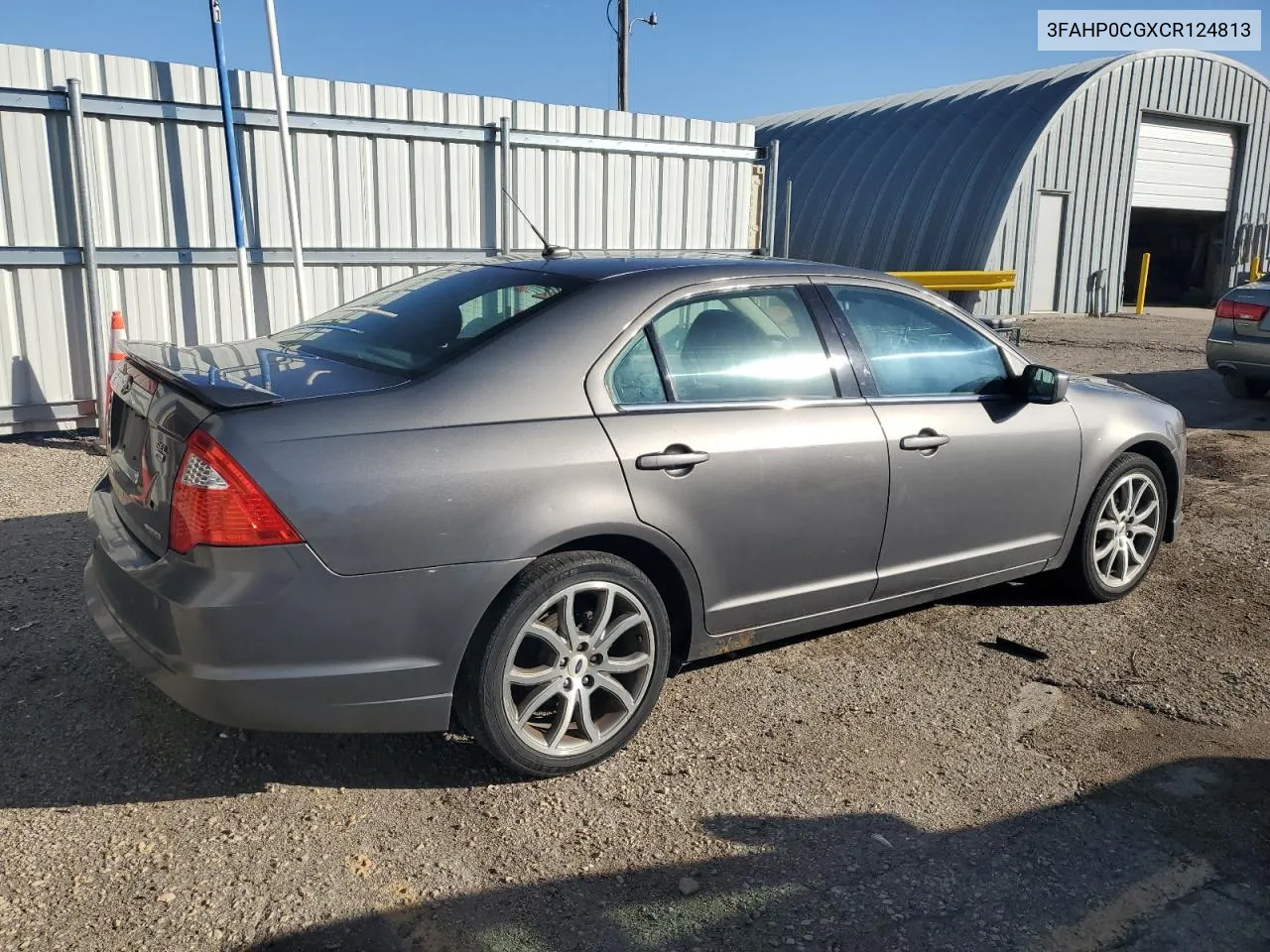 2012 Ford Fusion Sel VIN: 3FAHP0CGXCR124813 Lot: 78545574