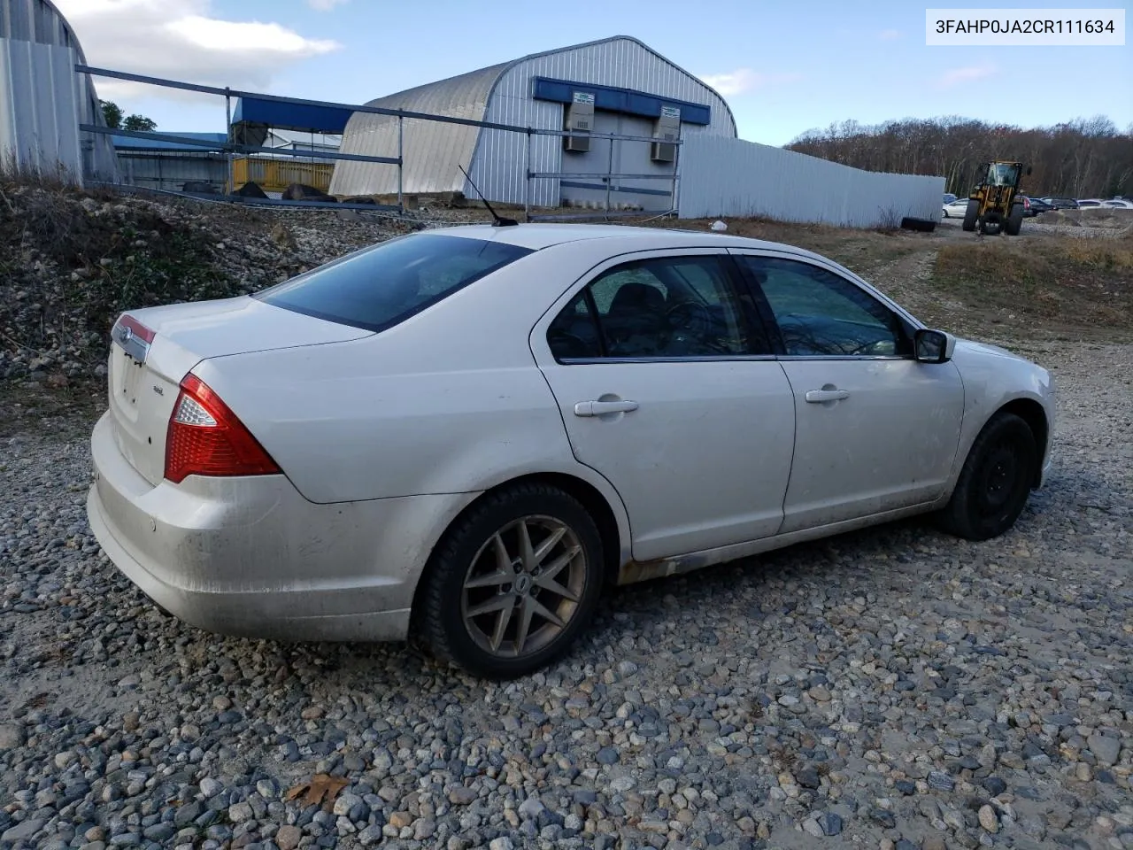 2012 Ford Fusion Sel VIN: 3FAHP0JA2CR111634 Lot: 78594804