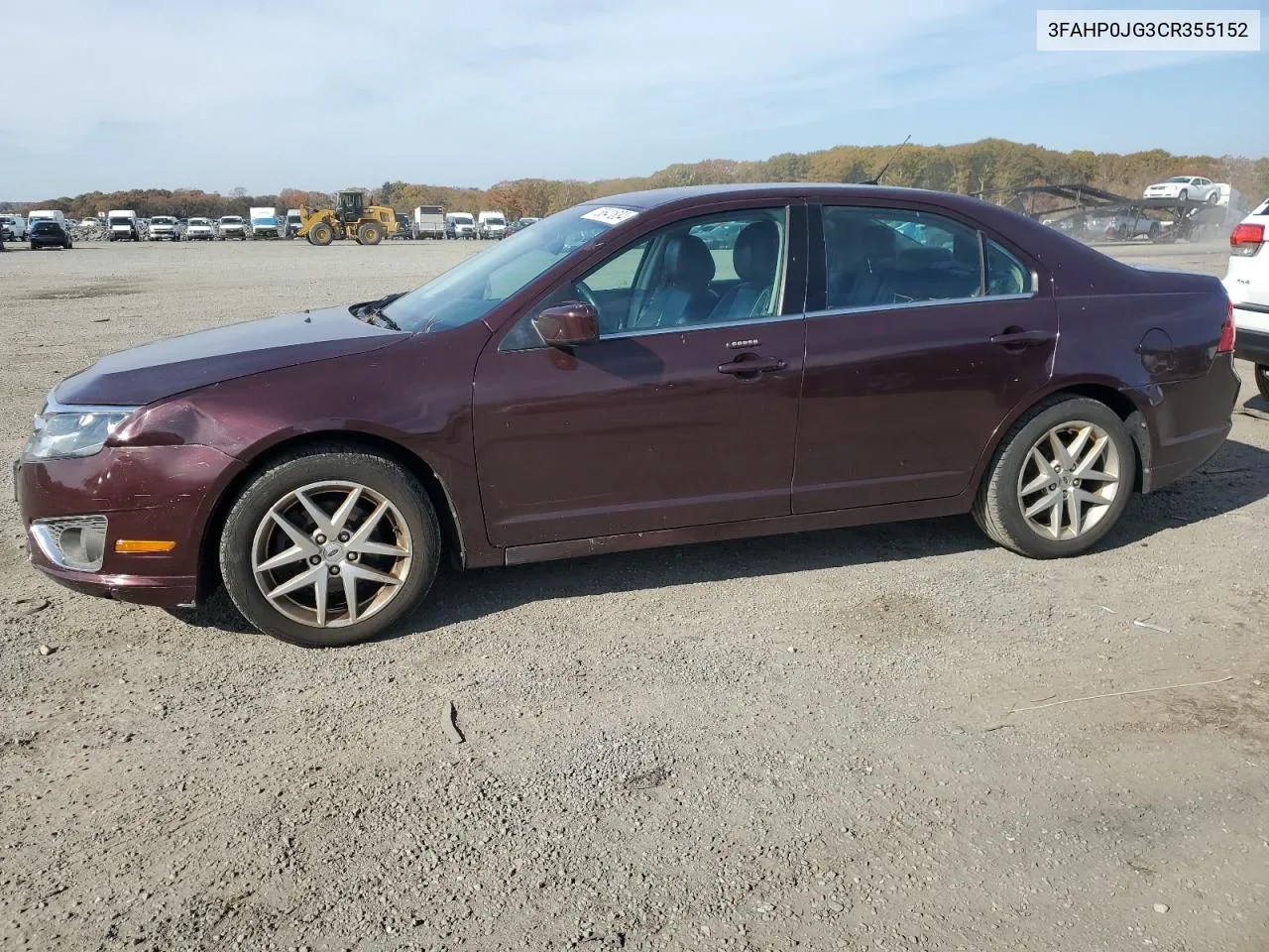 2012 Ford Fusion Sel VIN: 3FAHP0JG3CR355152 Lot: 78641834