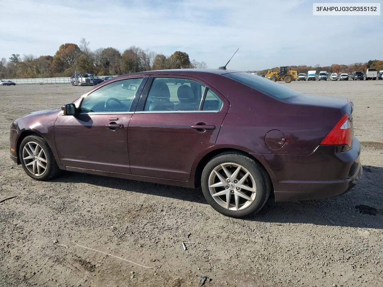 2012 Ford Fusion Sel VIN: 3FAHP0JG3CR355152 Lot: 78641834