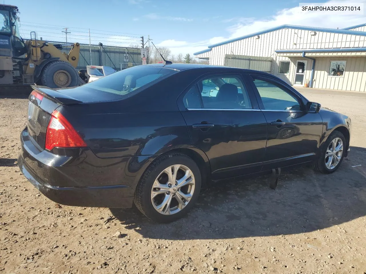 2012 Ford Fusion Se VIN: 3FAHP0HA3CR371014 Lot: 78671454