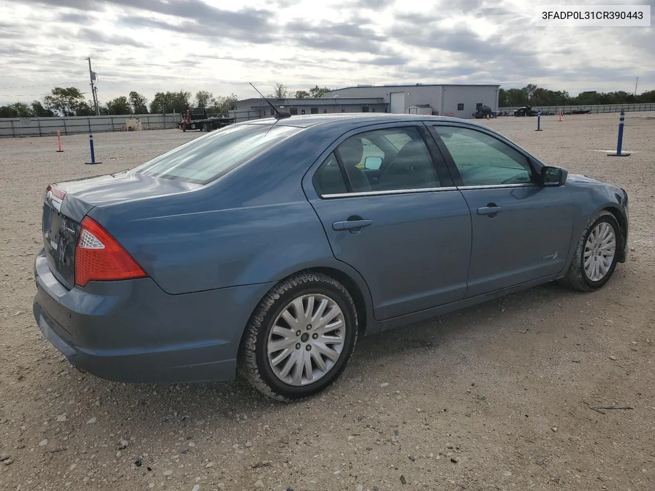 2012 Ford Fusion Hybrid VIN: 3FADP0L31CR390443 Lot: 78782064