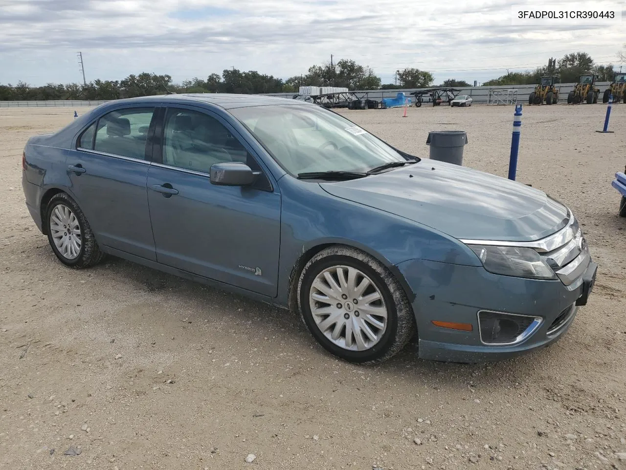 2012 Ford Fusion Hybrid VIN: 3FADP0L31CR390443 Lot: 78782064