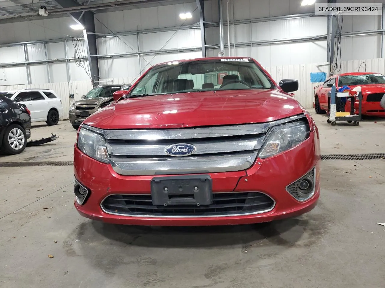 2012 Ford Fusion Hybrid VIN: 3FADP0L39CR193424 Lot: 78820194