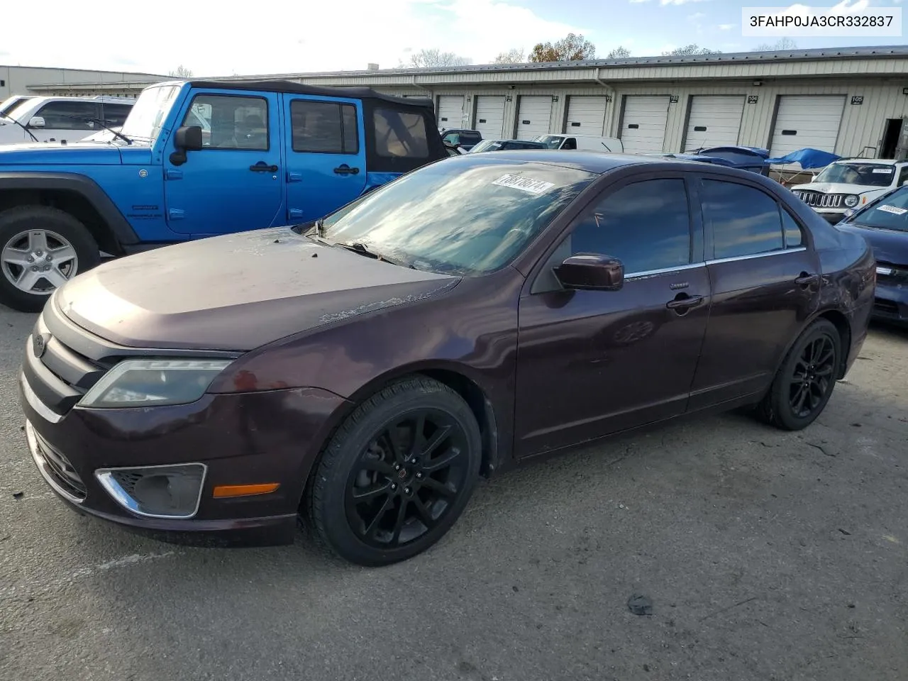 2012 Ford Fusion Sel VIN: 3FAHP0JA3CR332837 Lot: 78878674