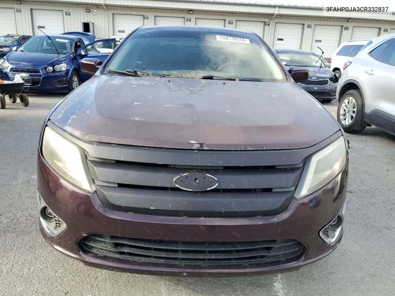 2012 Ford Fusion Sel VIN: 3FAHP0JA3CR332837 Lot: 78878674