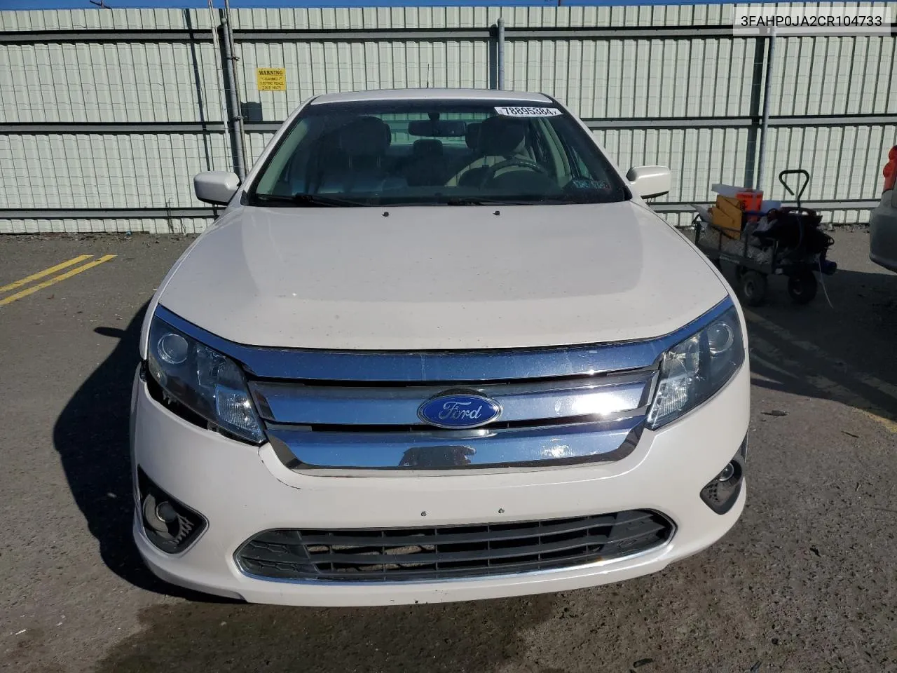 2012 Ford Fusion Sel VIN: 3FAHP0JA2CR104733 Lot: 78895384