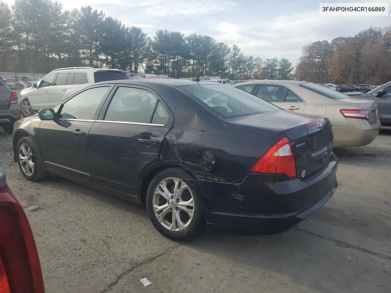 2012 Ford Fusion Se VIN: 3FAHP0HG4CR166869 Lot: 79010084