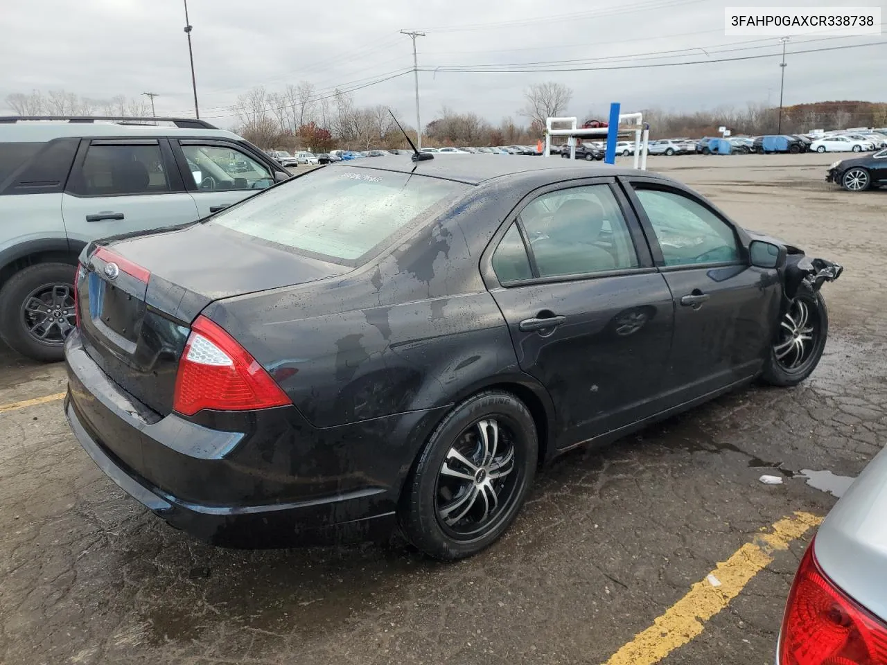 2012 Ford Fusion S VIN: 3FAHP0GAXCR338738 Lot: 79113204