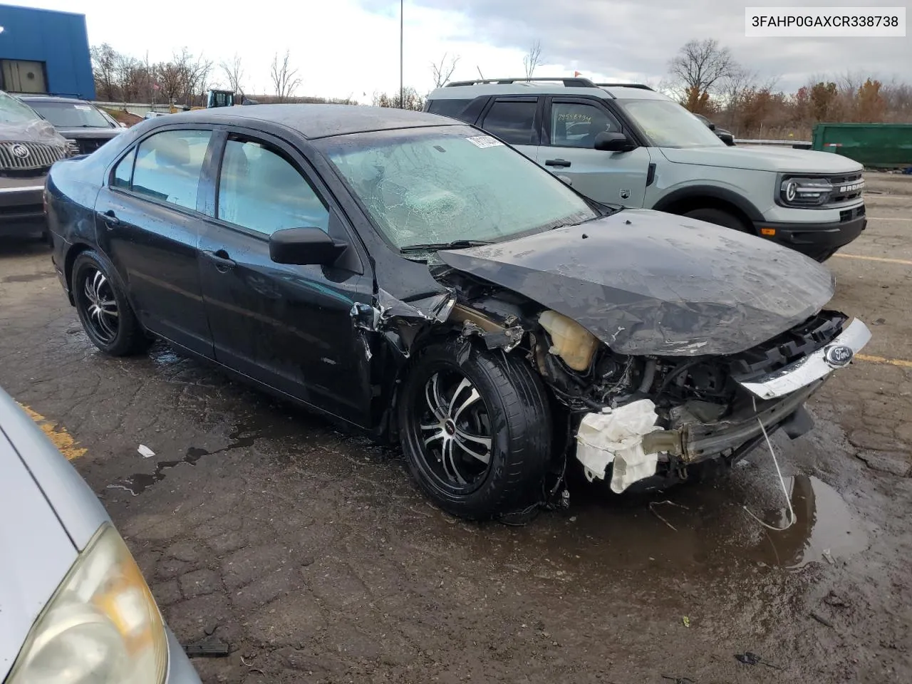 2012 Ford Fusion S VIN: 3FAHP0GAXCR338738 Lot: 79113204