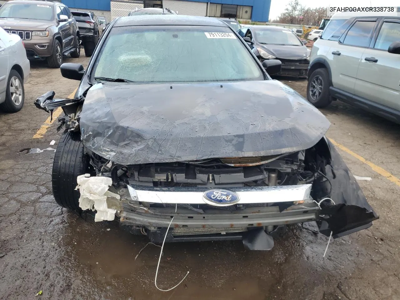 2012 Ford Fusion S VIN: 3FAHP0GAXCR338738 Lot: 79113204