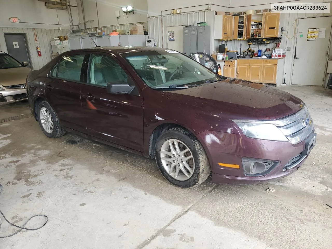 2012 Ford Fusion S VIN: 3FAHP0GA4CR283624 Lot: 79141664