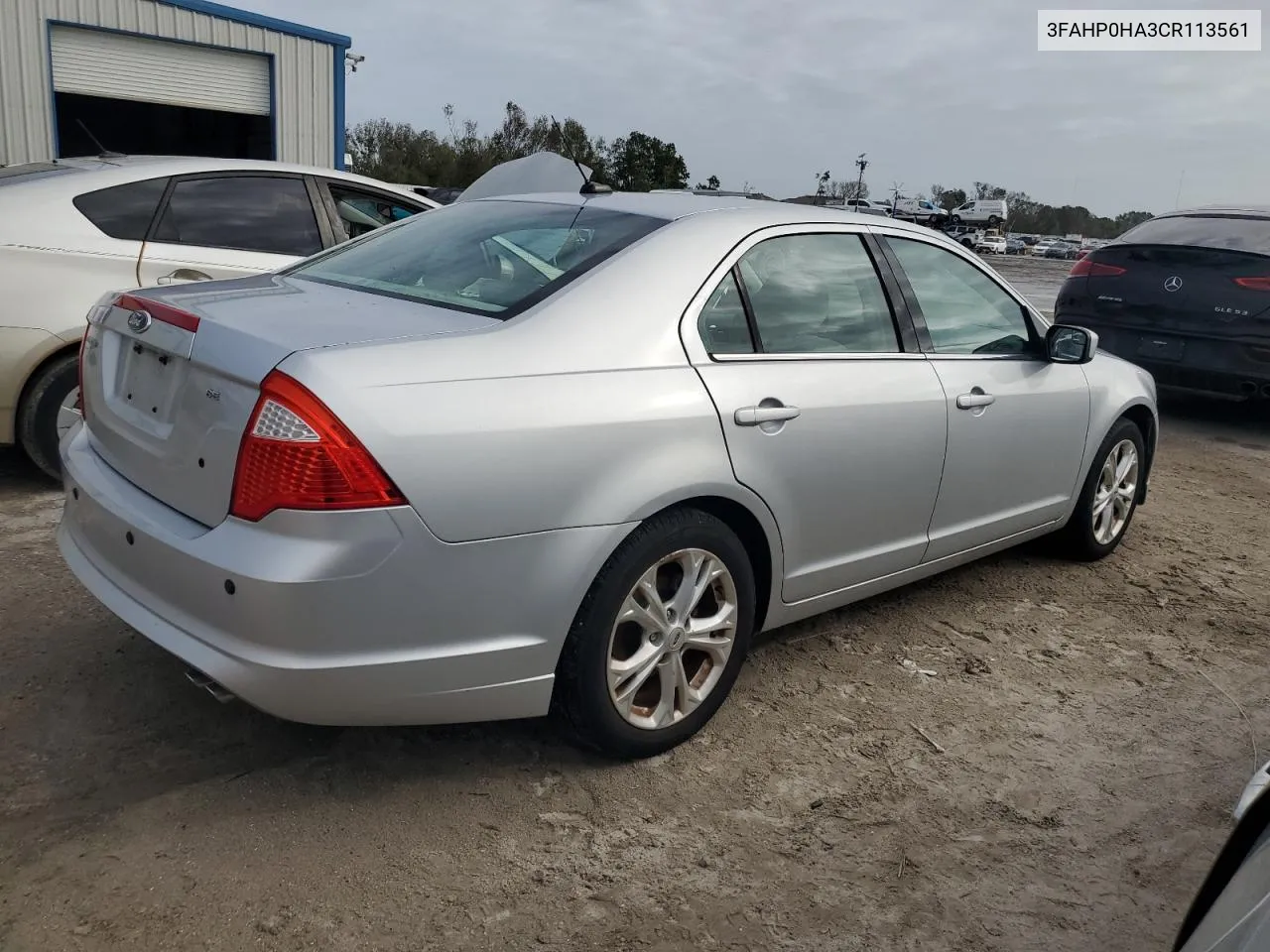 2012 Ford Fusion Se VIN: 3FAHP0HA3CR113561 Lot: 79167594