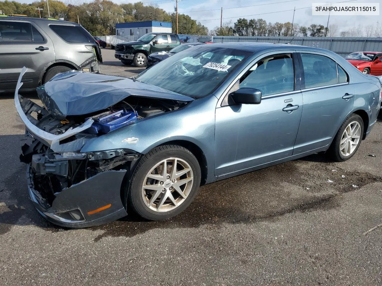 2012 Ford Fusion Sel VIN: 3FAHP0JA5CR115015 Lot: 79254144