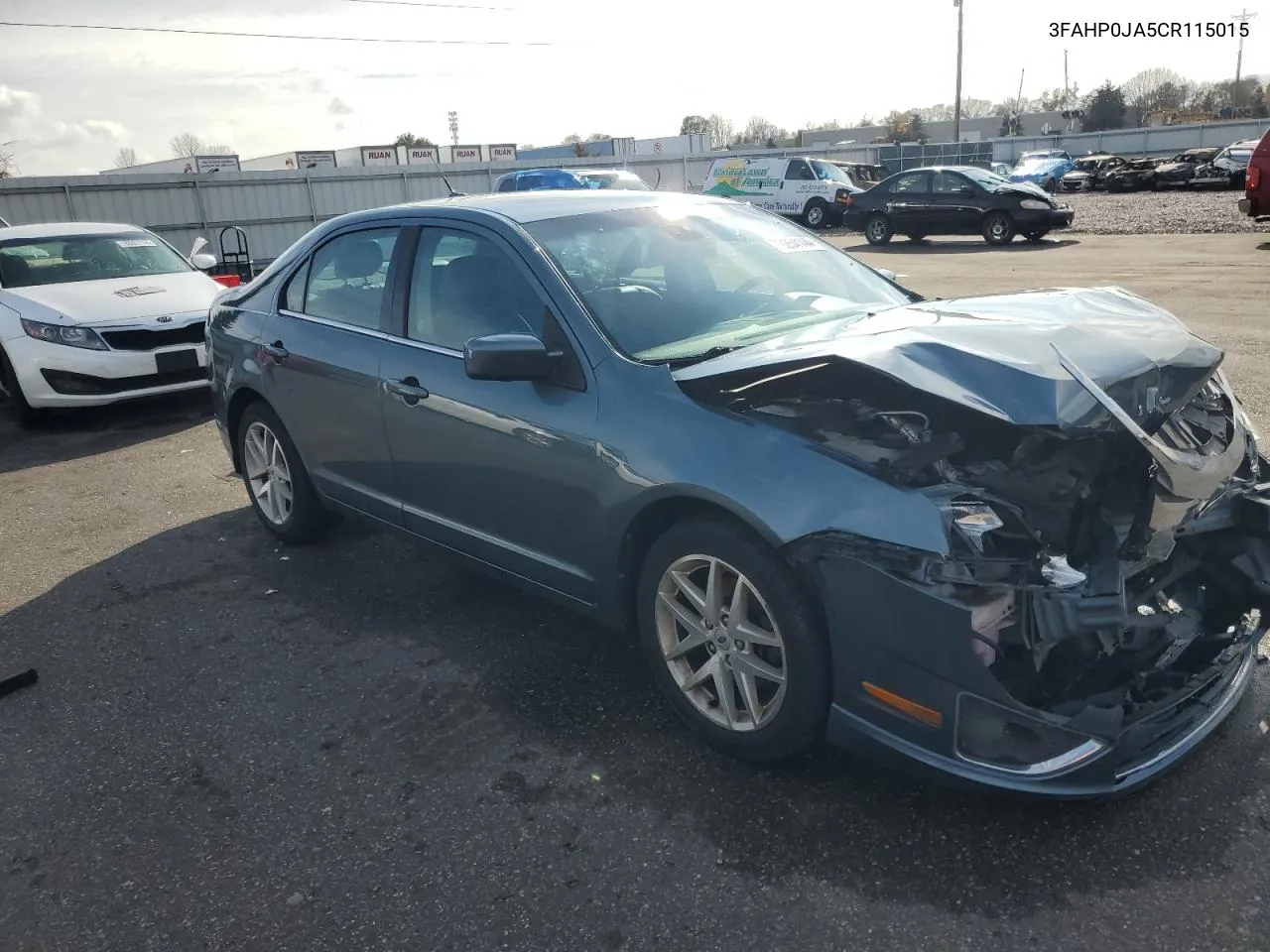 2012 Ford Fusion Sel VIN: 3FAHP0JA5CR115015 Lot: 79254144