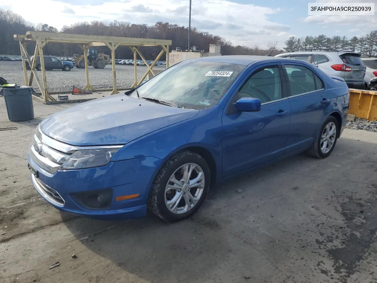 2012 Ford Fusion Se VIN: 3FAHP0HA9CR250939 Lot: 79254324