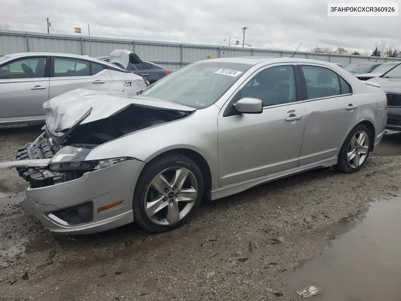 2012 Ford Fusion Sport VIN: 3FAHP0KCXCR360926 Lot: 79313924