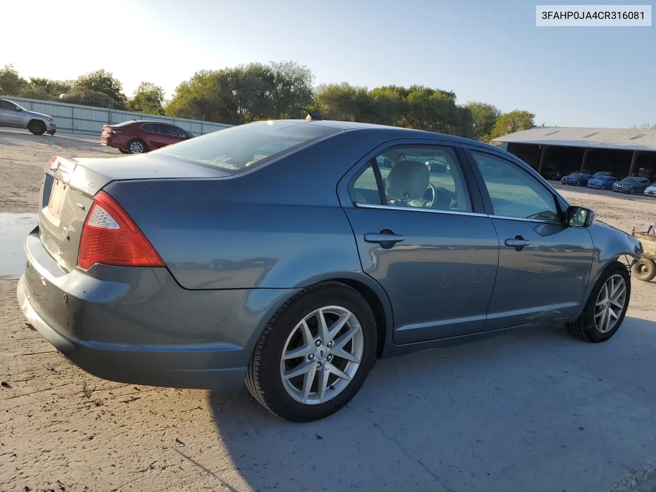 2012 Ford Fusion Sel VIN: 3FAHP0JA4CR316081 Lot: 79397034