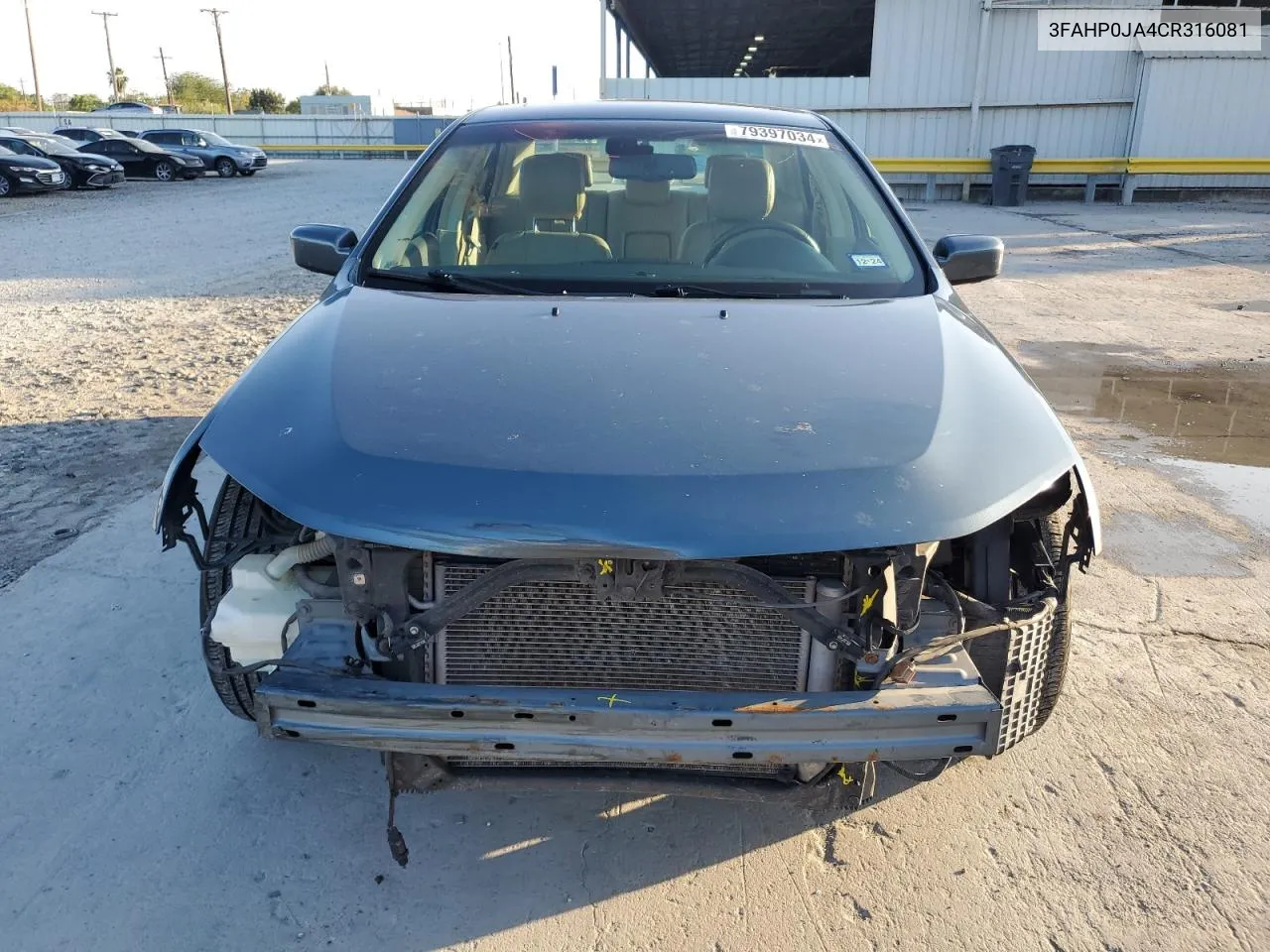 2012 Ford Fusion Sel VIN: 3FAHP0JA4CR316081 Lot: 79397034