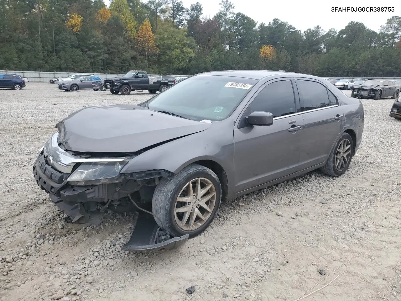 2012 Ford Fusion Sel VIN: 3FAHP0JG0CR388755 Lot: 79485184