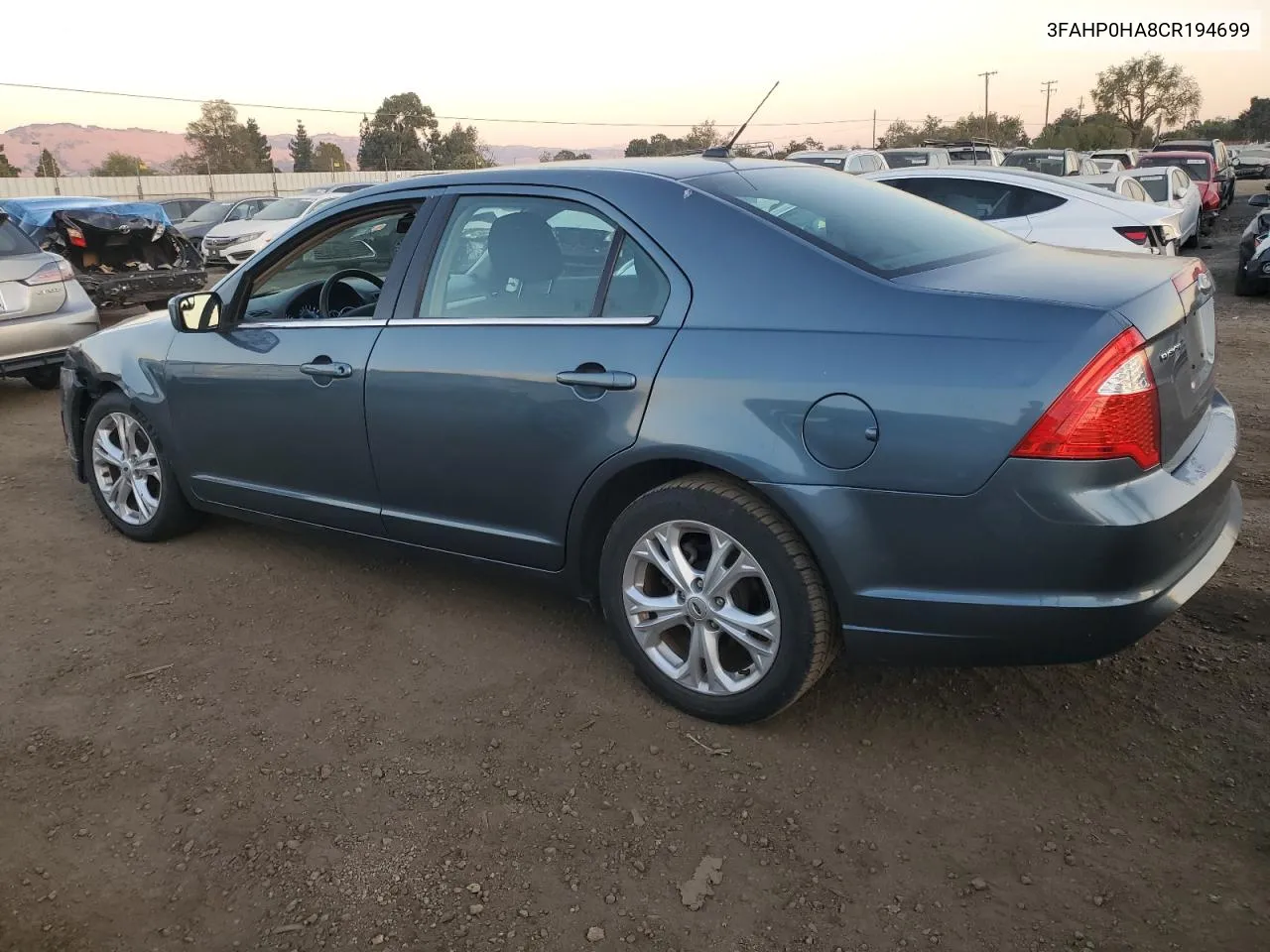 2012 Ford Fusion Se VIN: 3FAHP0HA8CR194699 Lot: 79652894