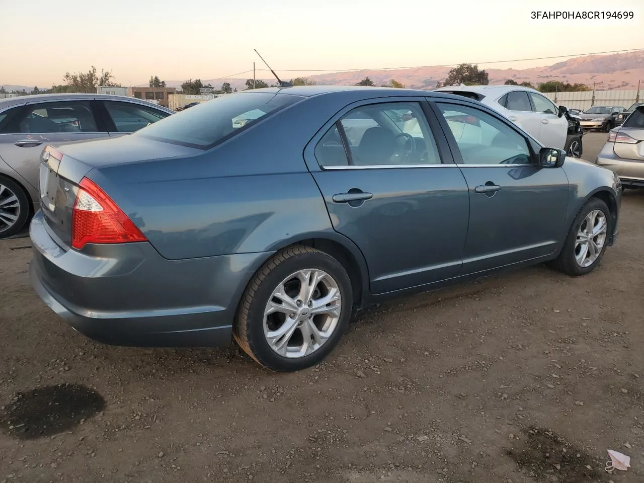 2012 Ford Fusion Se VIN: 3FAHP0HA8CR194699 Lot: 79652894