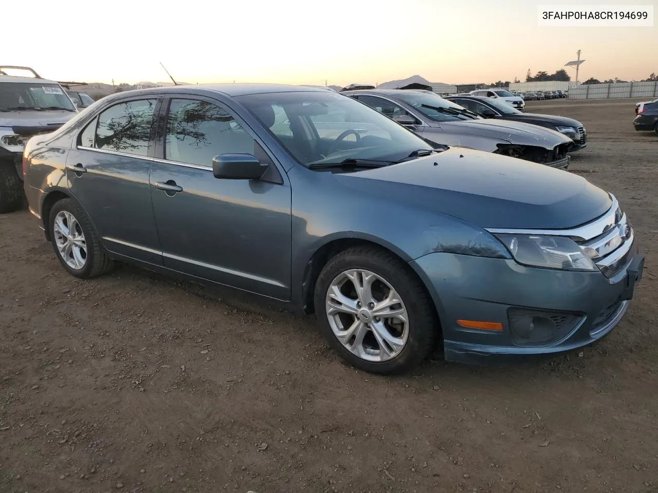 2012 Ford Fusion Se VIN: 3FAHP0HA8CR194699 Lot: 79652894