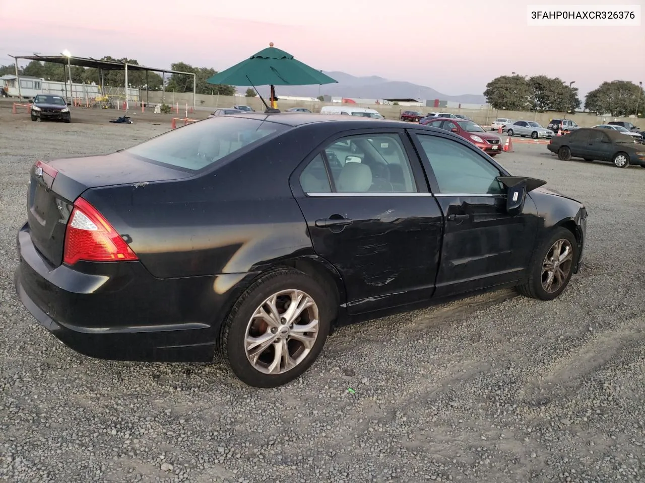 2012 Ford Fusion Se VIN: 3FAHP0HAXCR326376 Lot: 79709014