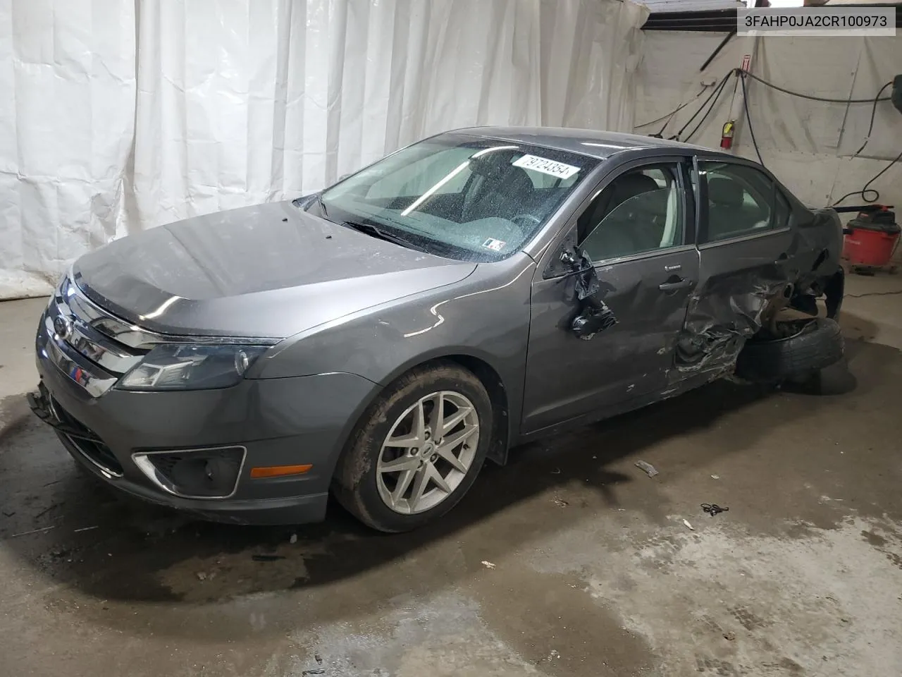 2012 Ford Fusion Sel VIN: 3FAHP0JA2CR100973 Lot: 79724354