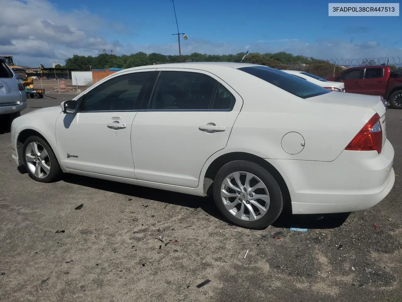 2012 Ford Fusion Hybrid VIN: 3FADP0L38CR447513 Lot: 79951184