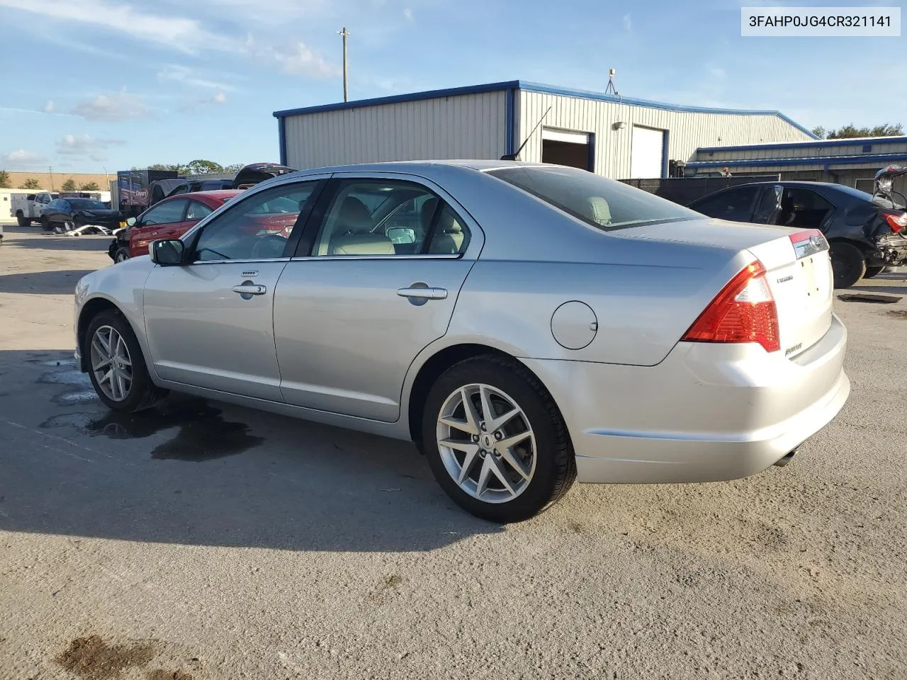 2012 Ford Fusion Sel VIN: 3FAHP0JG4CR321141 Lot: 80033374