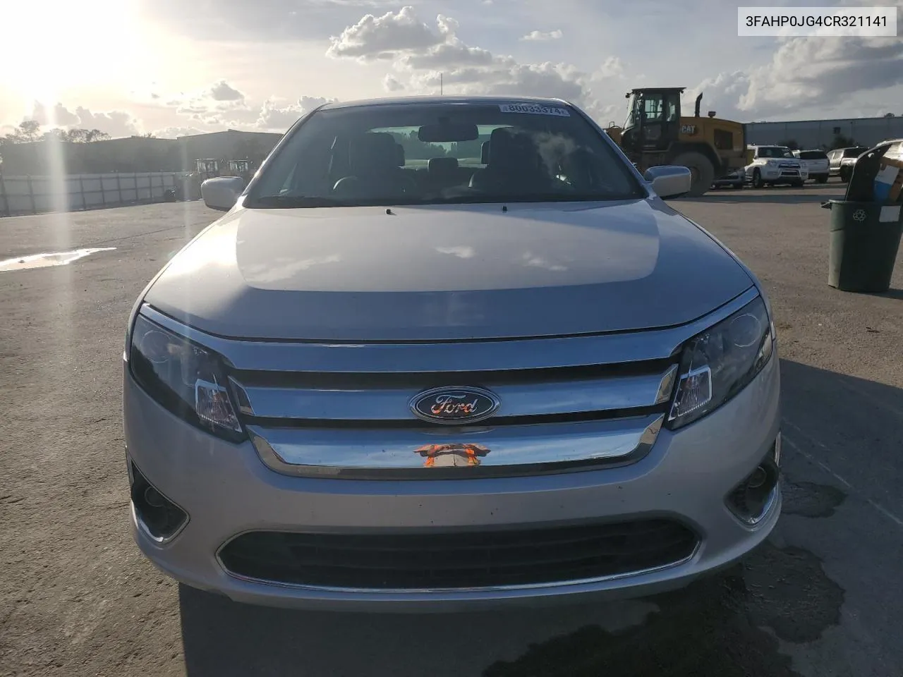 2012 Ford Fusion Sel VIN: 3FAHP0JG4CR321141 Lot: 80033374