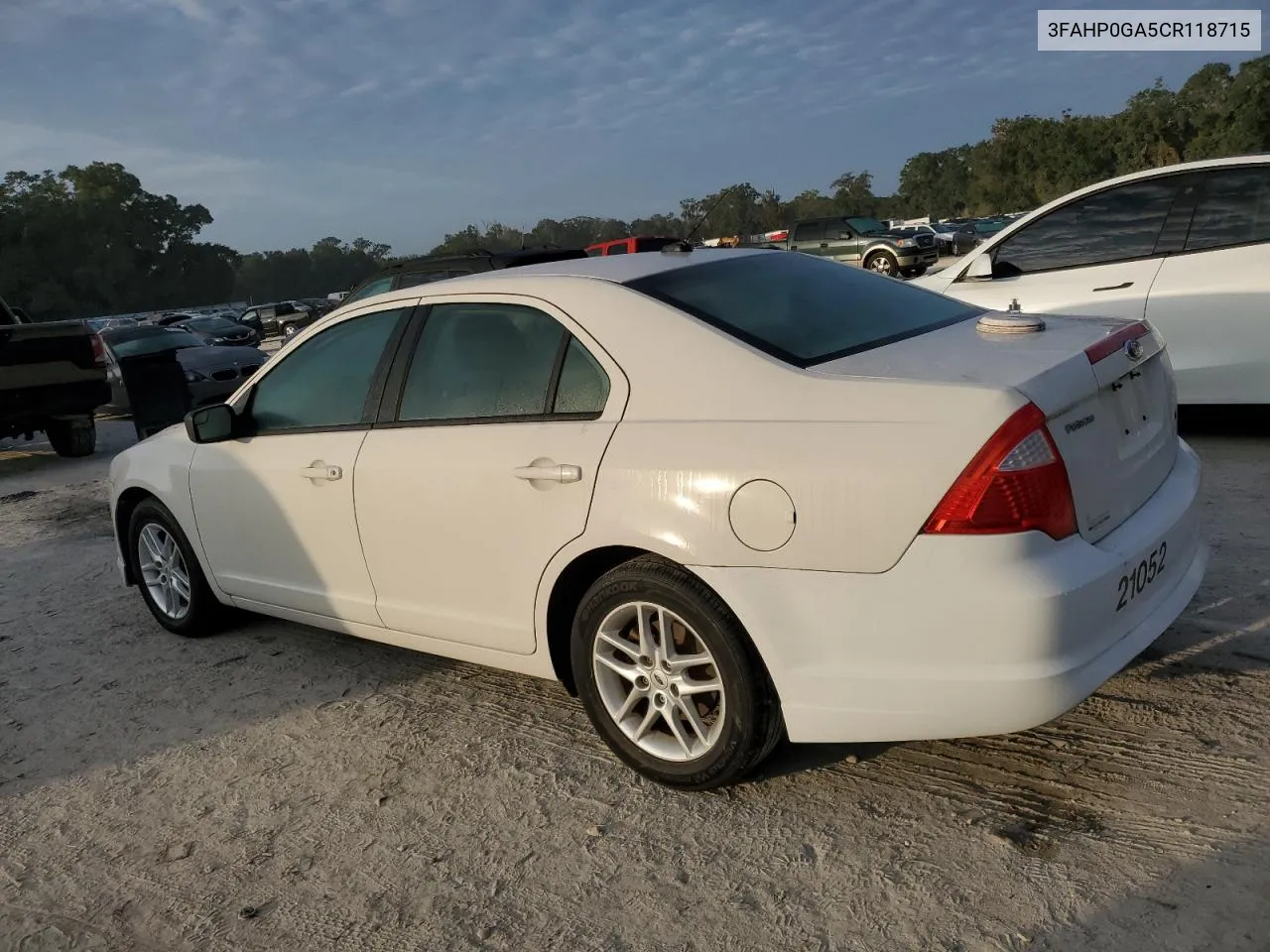 2012 Ford Fusion S VIN: 3FAHP0GA5CR118715 Lot: 80053974