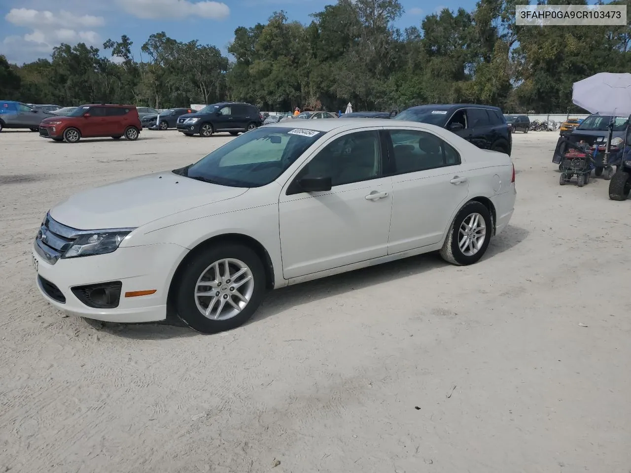 2012 Ford Fusion S VIN: 3FAHP0GA9CR103473 Lot: 80054454