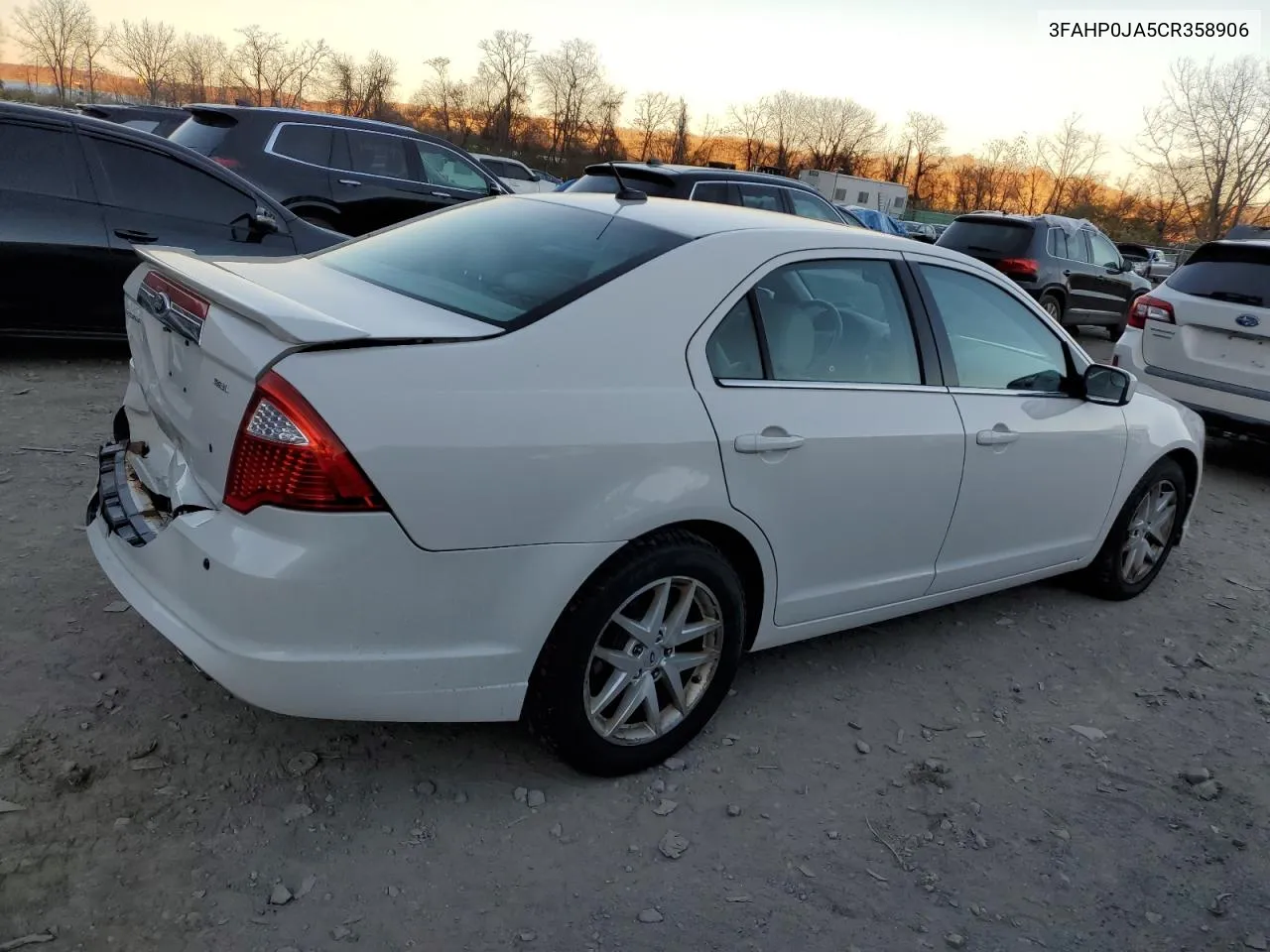 2012 Ford Fusion Sel VIN: 3FAHP0JA5CR358906 Lot: 80091814