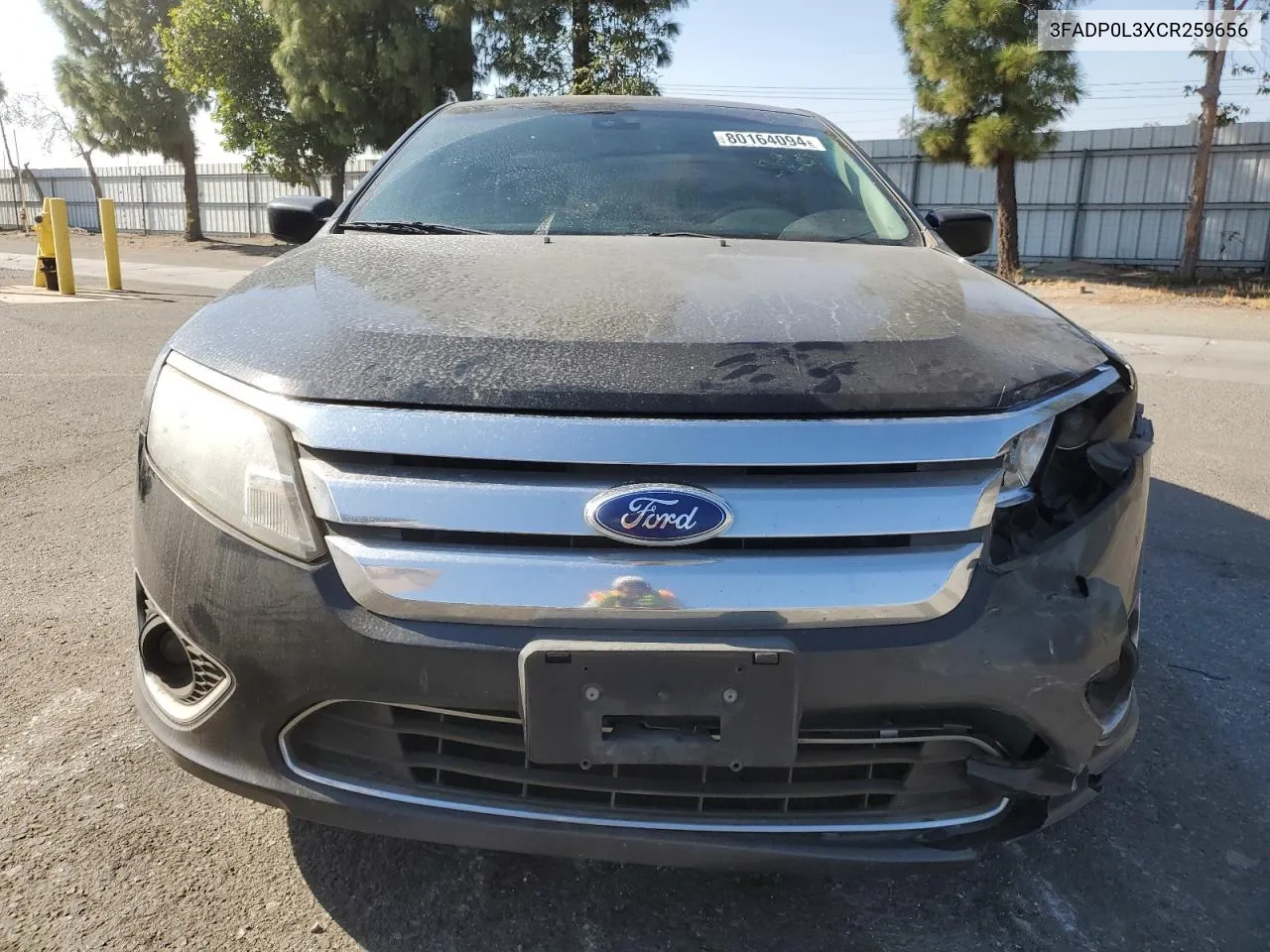 2012 Ford Fusion Hybrid VIN: 3FADP0L3XCR259656 Lot: 80164094