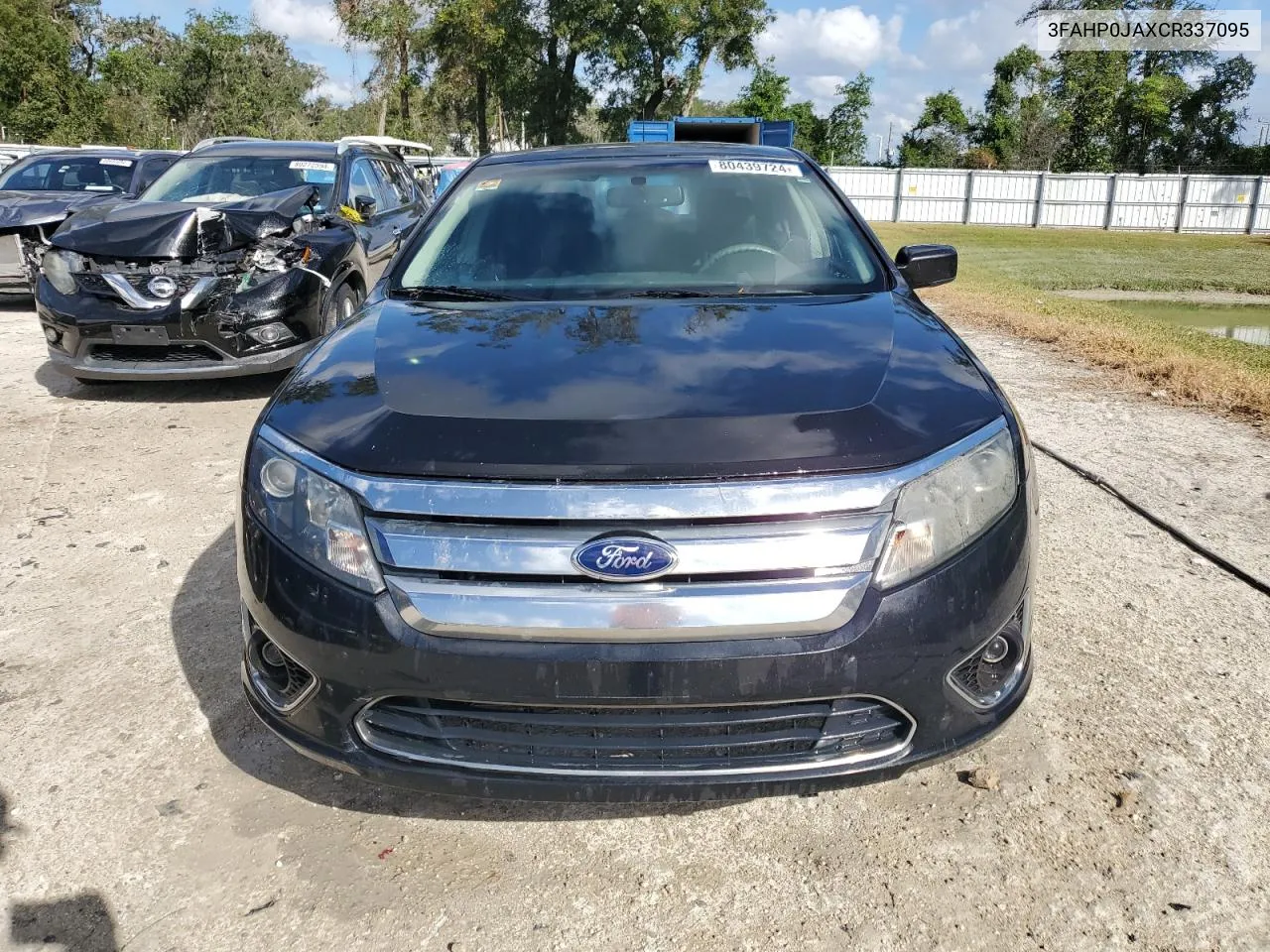 2012 Ford Fusion Sel VIN: 3FAHP0JAXCR337095 Lot: 80439724