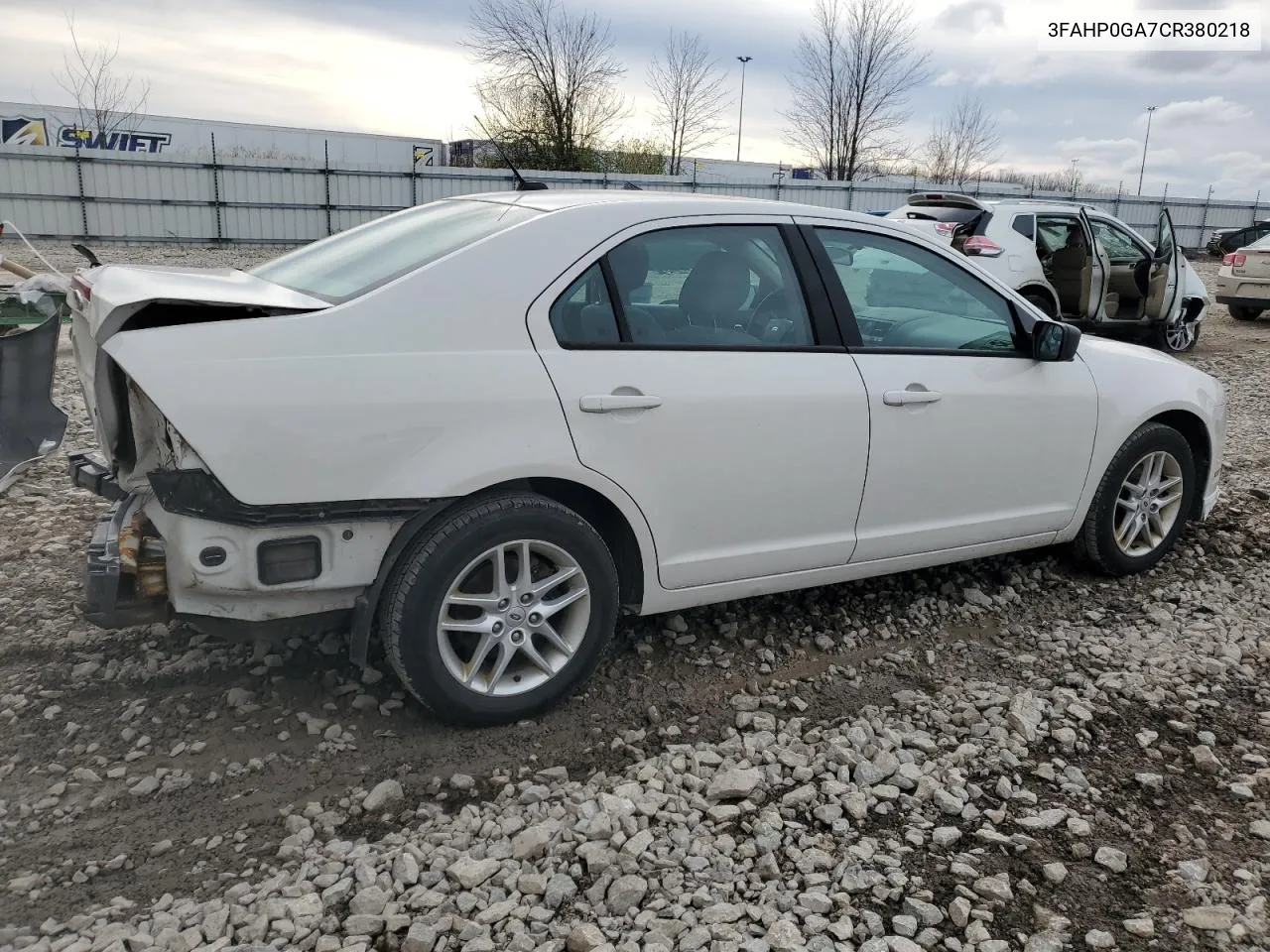 2012 Ford Fusion S VIN: 3FAHP0GA7CR380218 Lot: 80539444