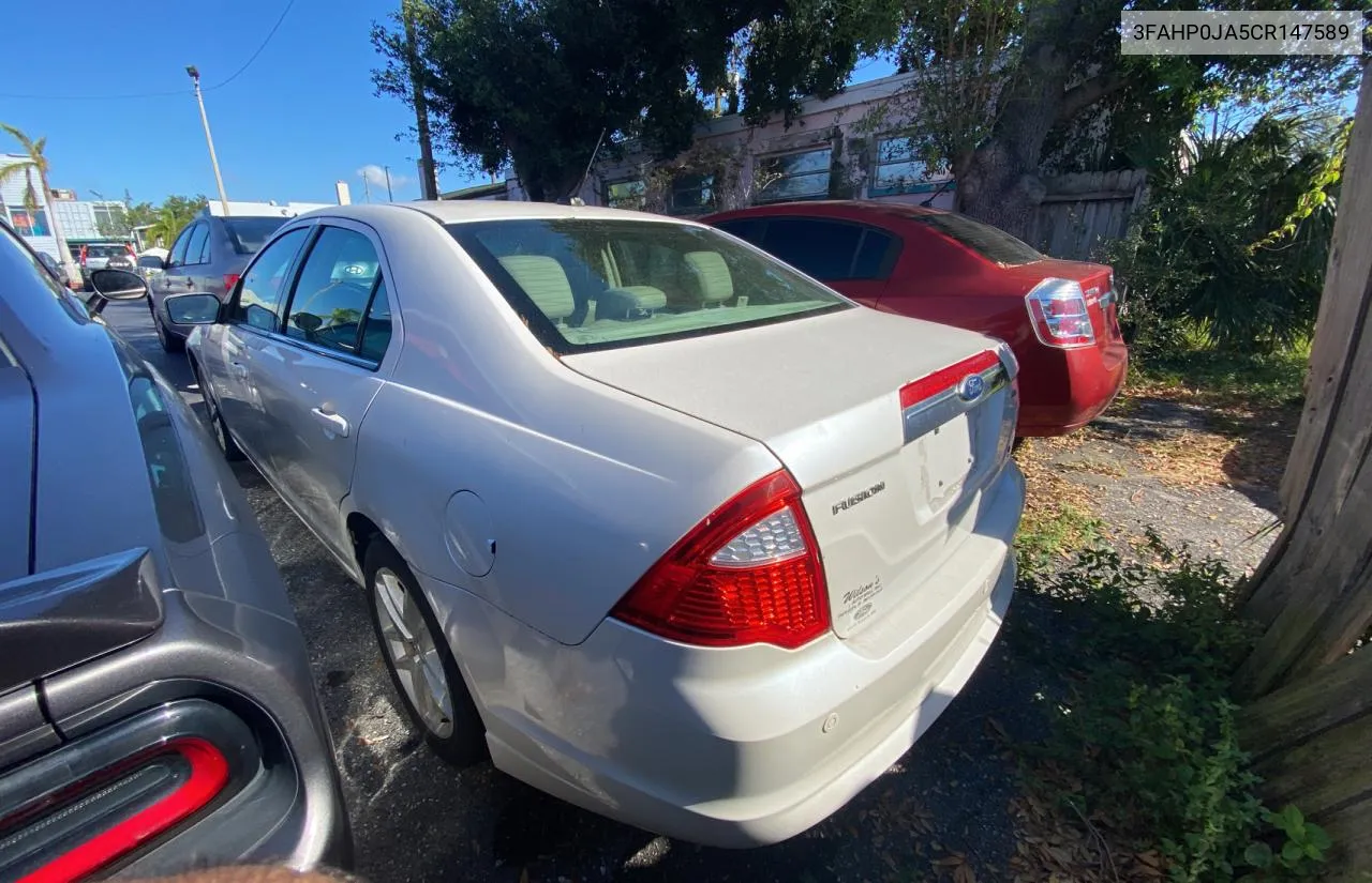 2012 Ford Fusion Sel VIN: 3FAHP0JA5CR147589 Lot: 80650994