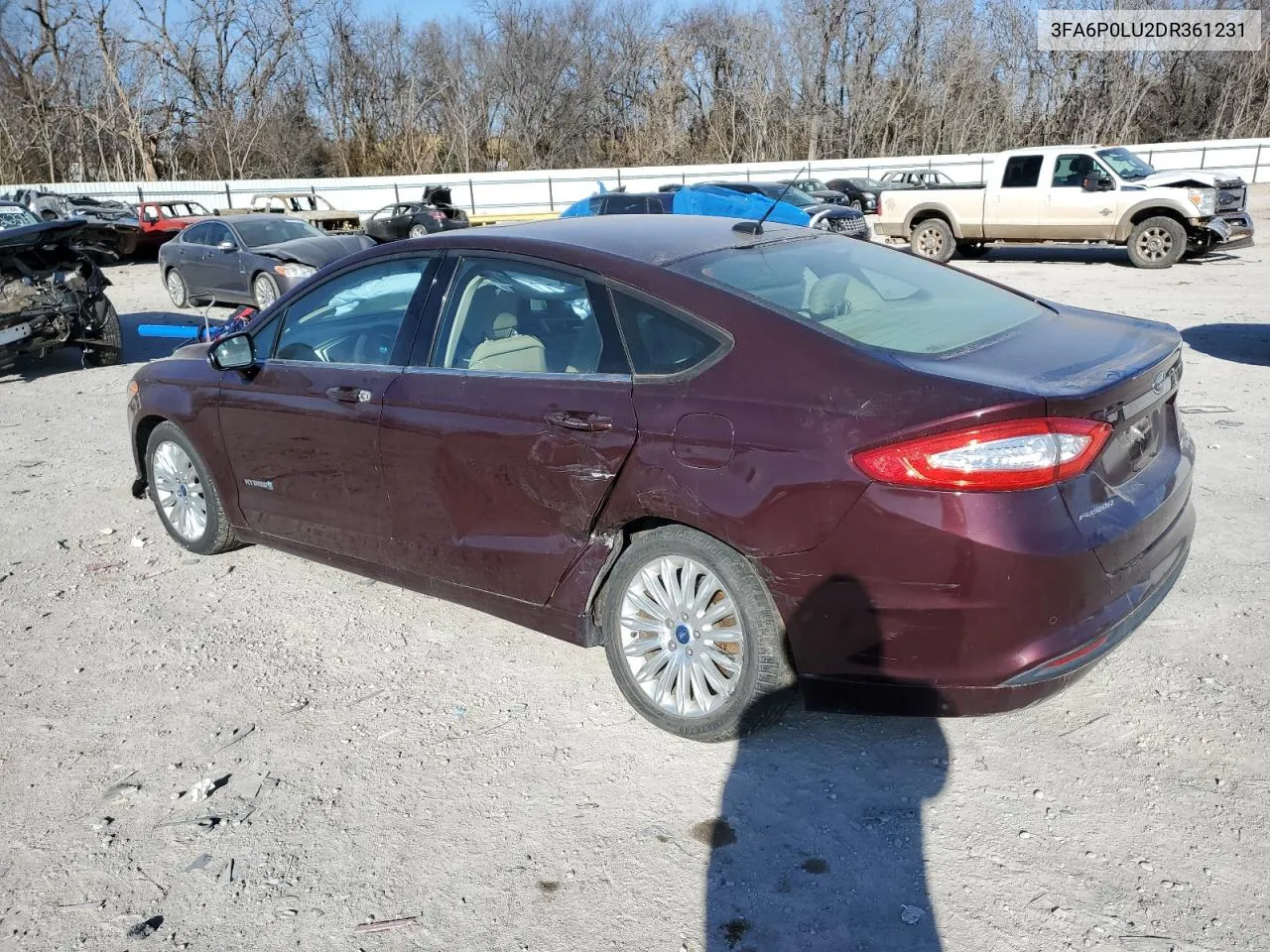 2013 Ford Fusion Se Hybrid VIN: 3FA6P0LU2DR361231 Lot: 38327024