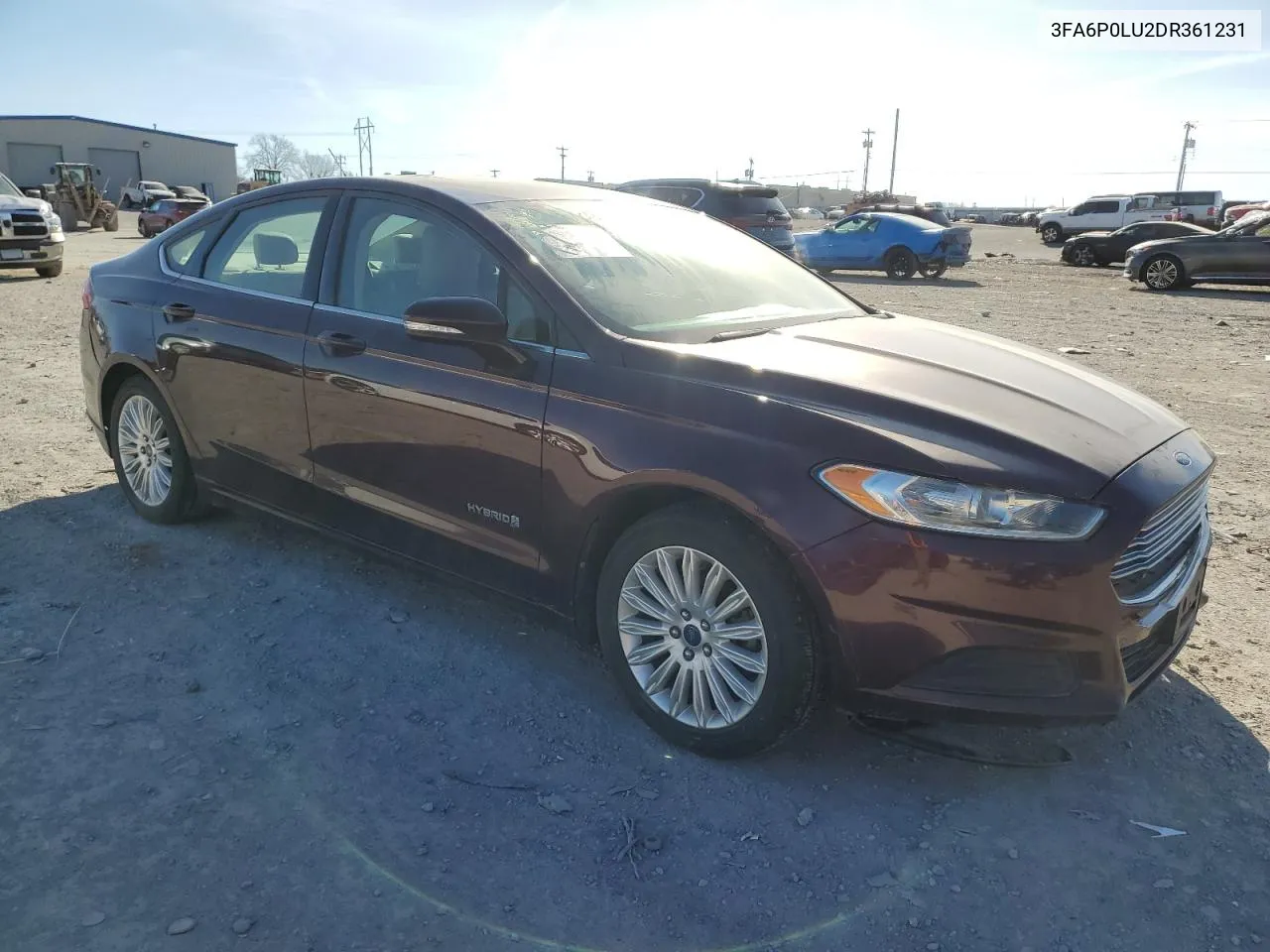 2013 Ford Fusion Se Hybrid VIN: 3FA6P0LU2DR361231 Lot: 38327024