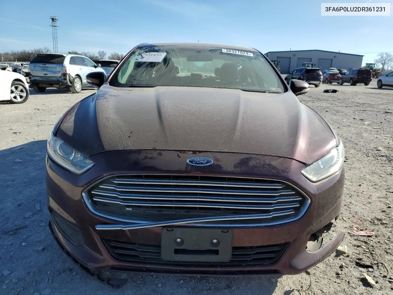 2013 Ford Fusion Se Hybrid VIN: 3FA6P0LU2DR361231 Lot: 38327024