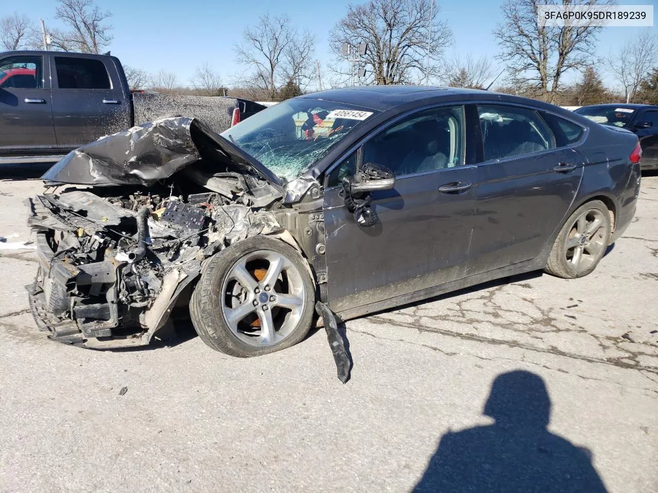 2013 Ford Fusion Titanium VIN: 3FA6P0K95DR189239 Lot: 40561454