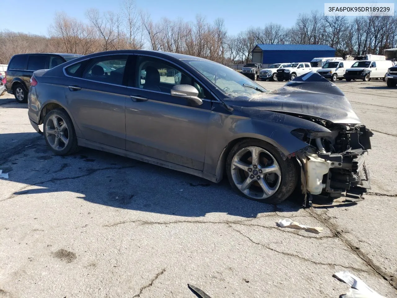 2013 Ford Fusion Titanium VIN: 3FA6P0K95DR189239 Lot: 40561454