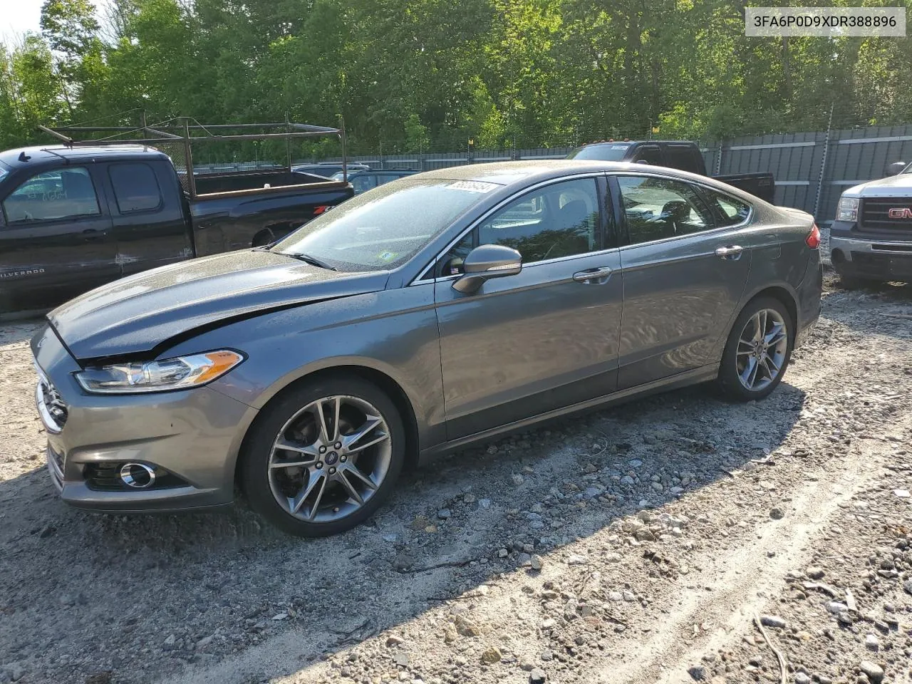 2013 Ford Fusion Titanium VIN: 3FA6P0D9XDR388896 Lot: 56036454