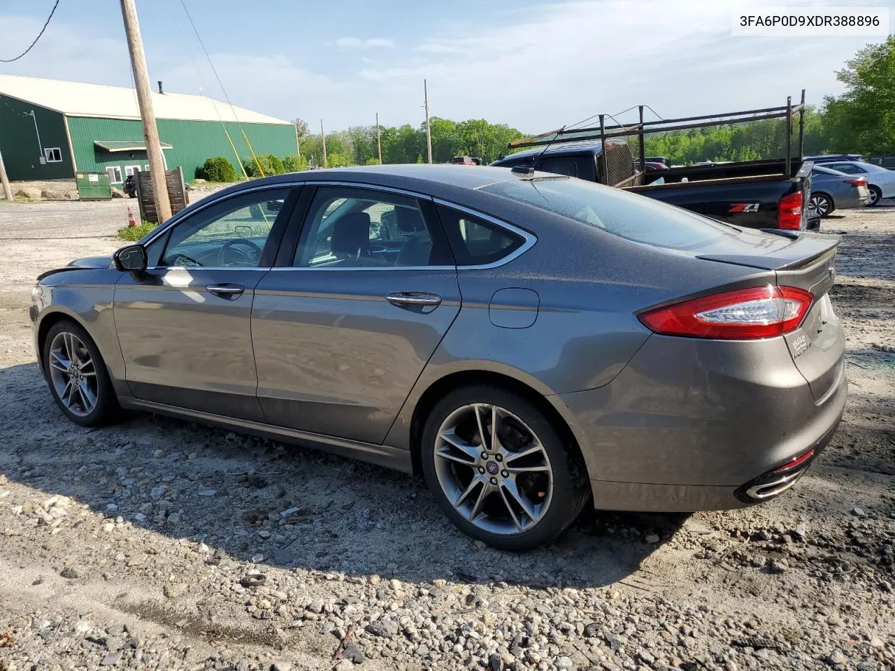 2013 Ford Fusion Titanium VIN: 3FA6P0D9XDR388896 Lot: 56036454